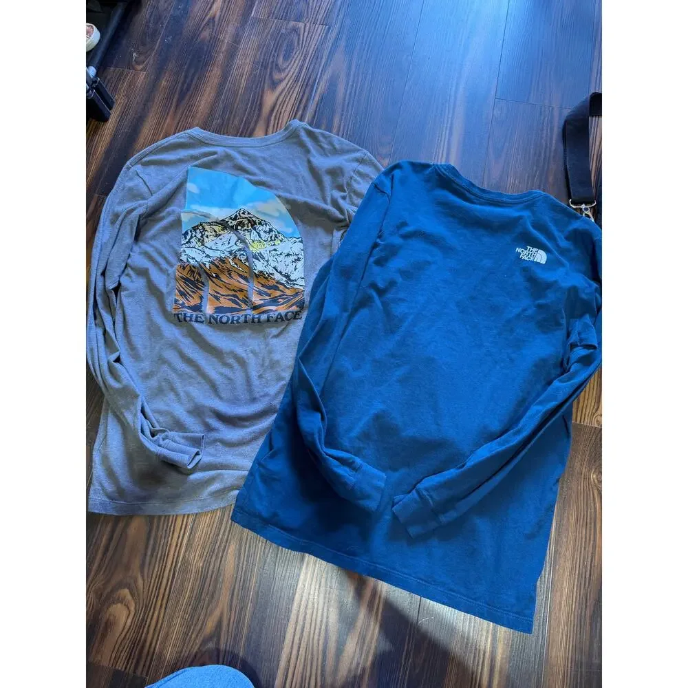 The North Face Bundle of Two Long Sleeve Graphic Tees Size M